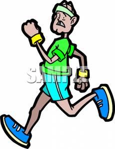231x300 Cartoon Jogger Clipart