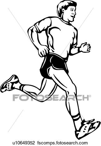 325x470 Clipart Of Jogger U10649352