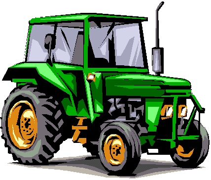 John Deere Tractors Clipart