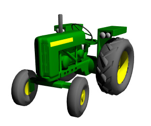 312x260 John Deere Tractor Clip Art
