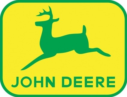 423x325 John Deere Tractor Clipart