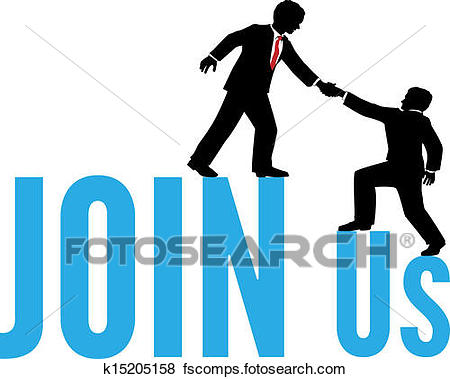 450x379 Clip Art Of Business People Help Join Up Team K15205158