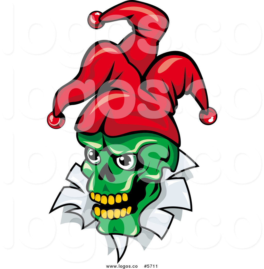 1024x1044 Royalty Free Vector Of A Logo Of A Green Joker Breaking Through