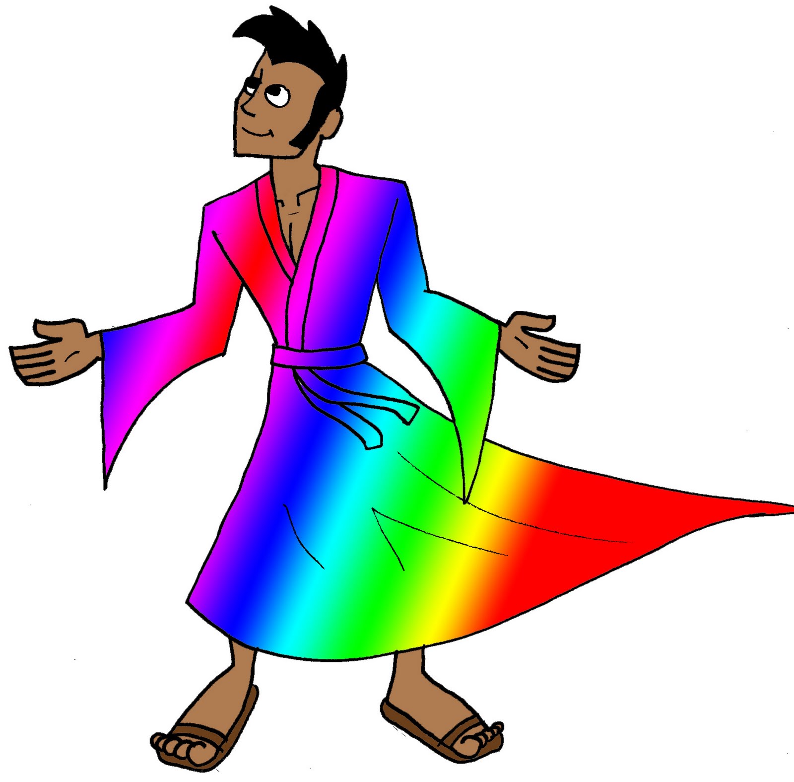 1600x1575 Joseph Multi Colored Coat Clip Art Cliparts
