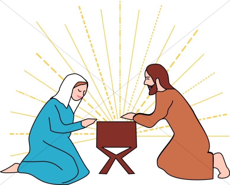 776x623 Mary Joseph Jesus Clipart Graphics