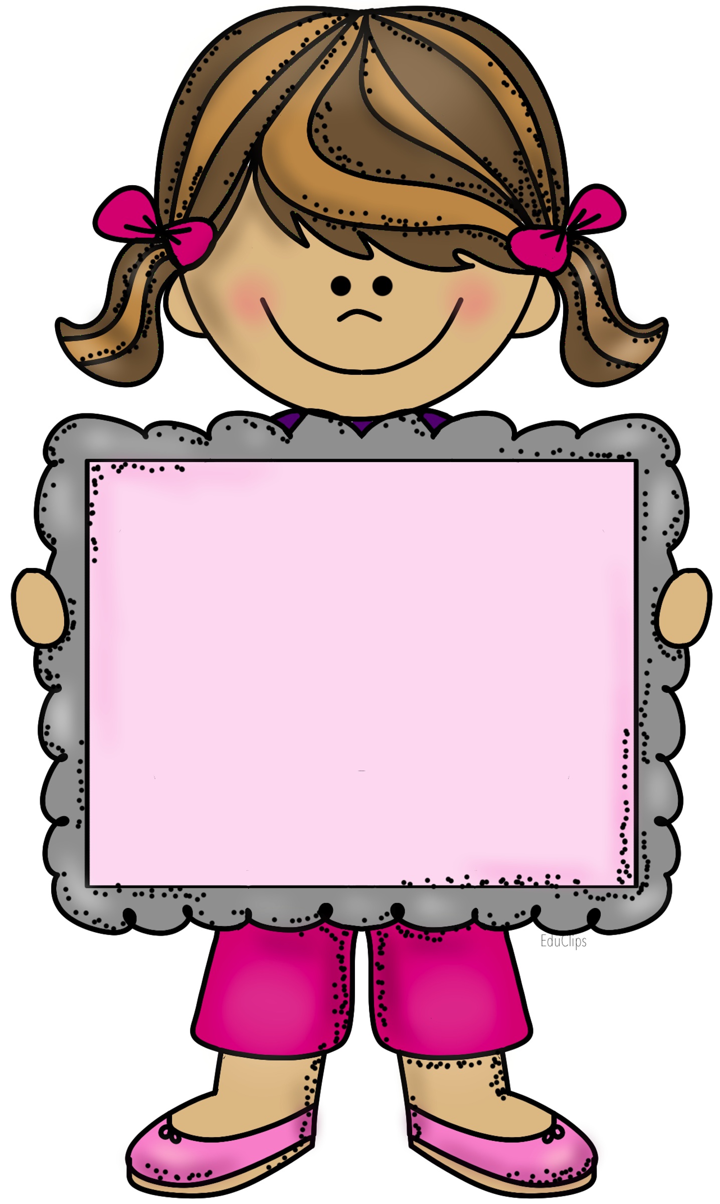 1436x2400 Little Girl Frame Me Girls, Clip Art And Journal