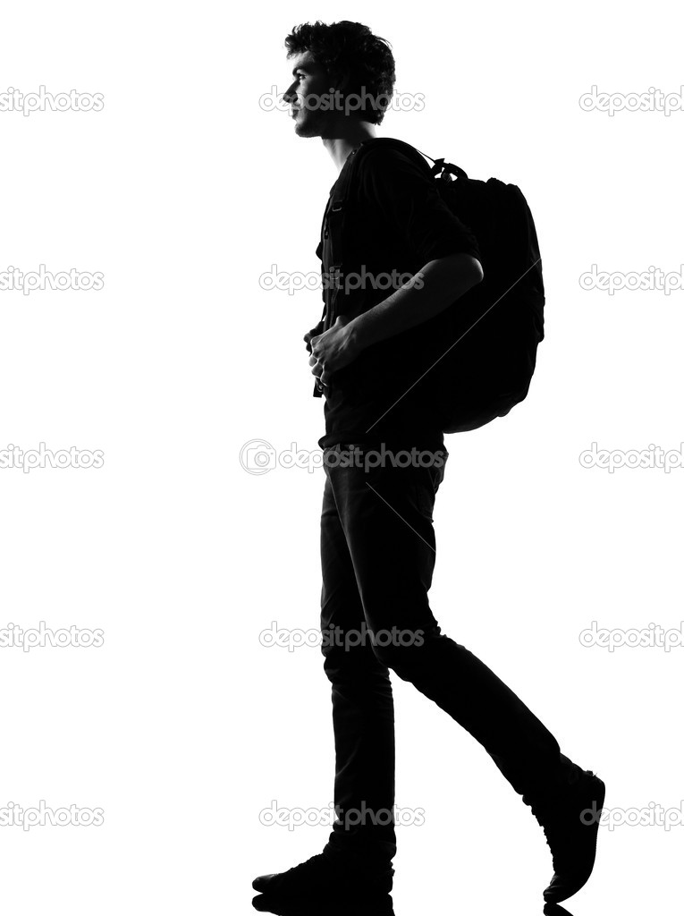 765x1024 Silhouette Man Walking Clipart