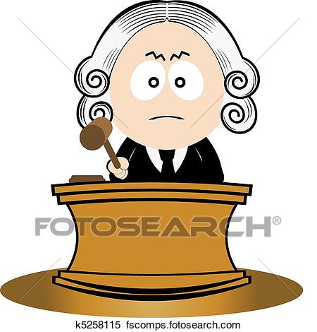450x470 Clipart Of Judge Using His Gavel K5258115