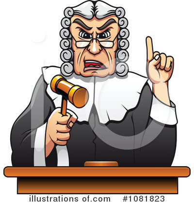 400x420 Cartoon Judge Clipart