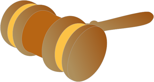 600x318 Justice Gavel Color Clip Art