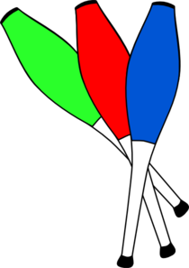 210x297 Clubs Juggling Clip Art