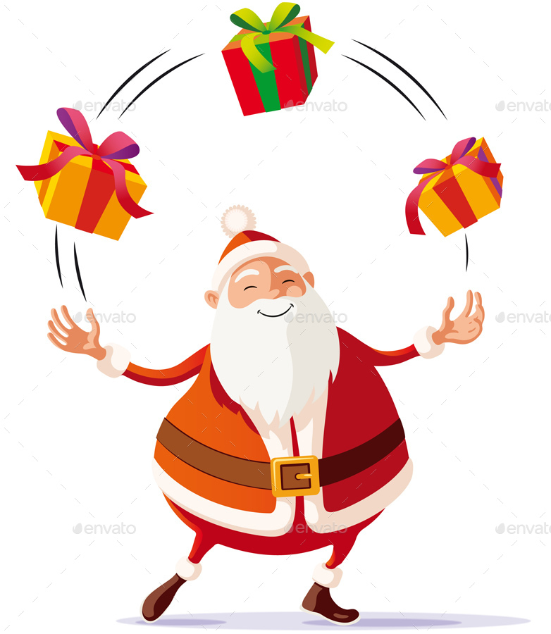 782x900 Santa Claus Juggler By Toniodeloro Graphicriver