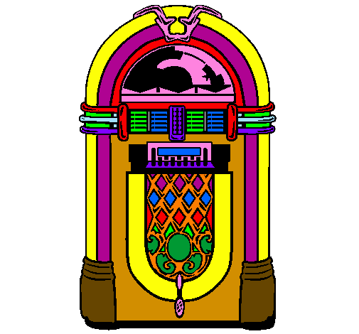 505x470 Jukebox Color Clipart