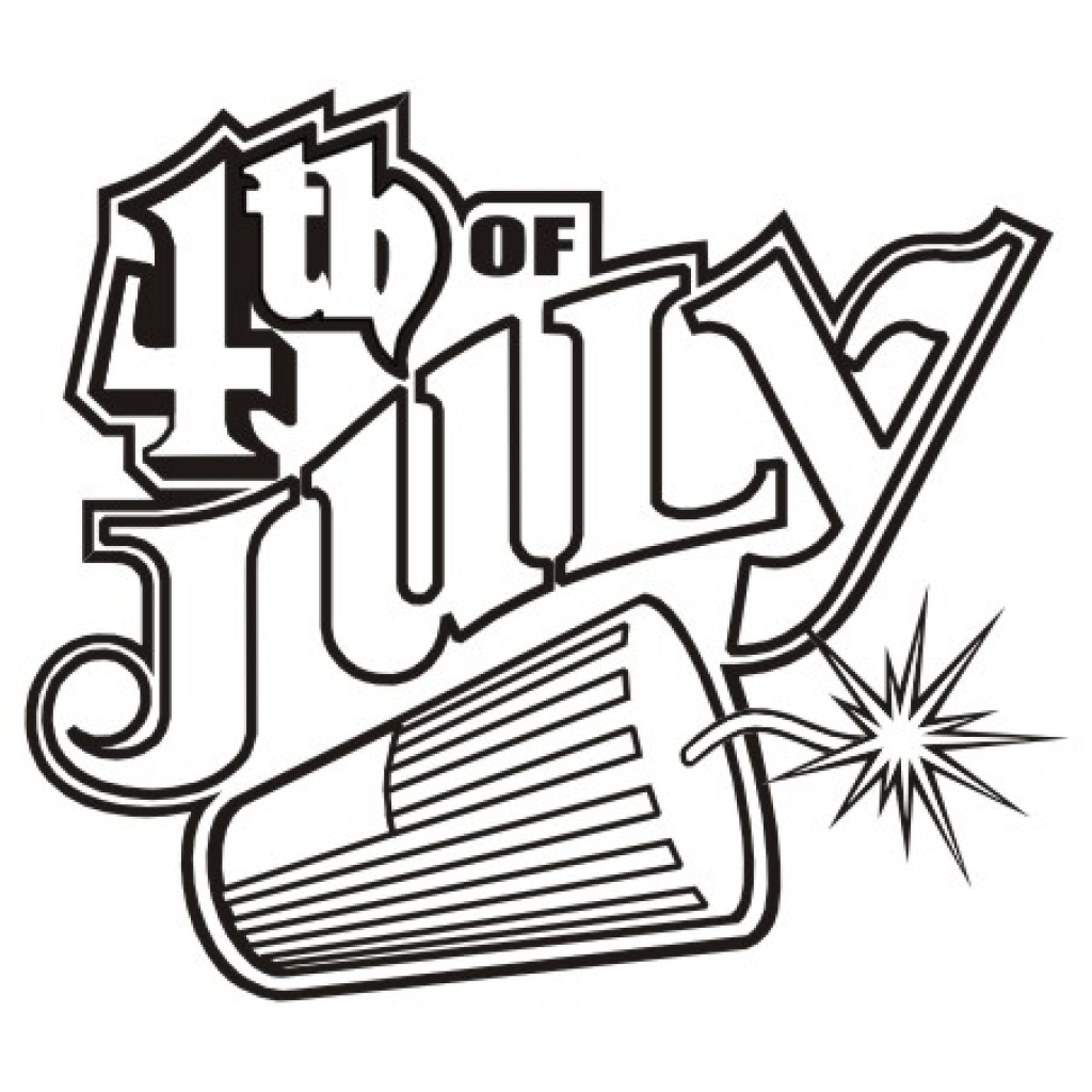 1024x1024 4th Of July Clipart Black And White 4th Of July Clipart Black