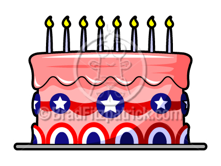 432x324 Patriotic Cake Clip Art 4th Of July Cake Clipart Cartooon