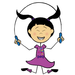 300x300 Girl Cartoon Clipart Image