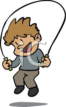 216x350 Cute Little Boy Jumping Rope