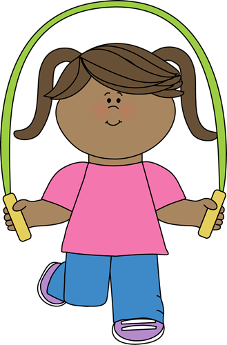 329x500 Girl With Jump Rope Clip Art