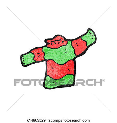 450x470 Clip Art Of Cartoon Woolen Jumper K14863529