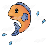 160x160 Jumping Fish Clipart