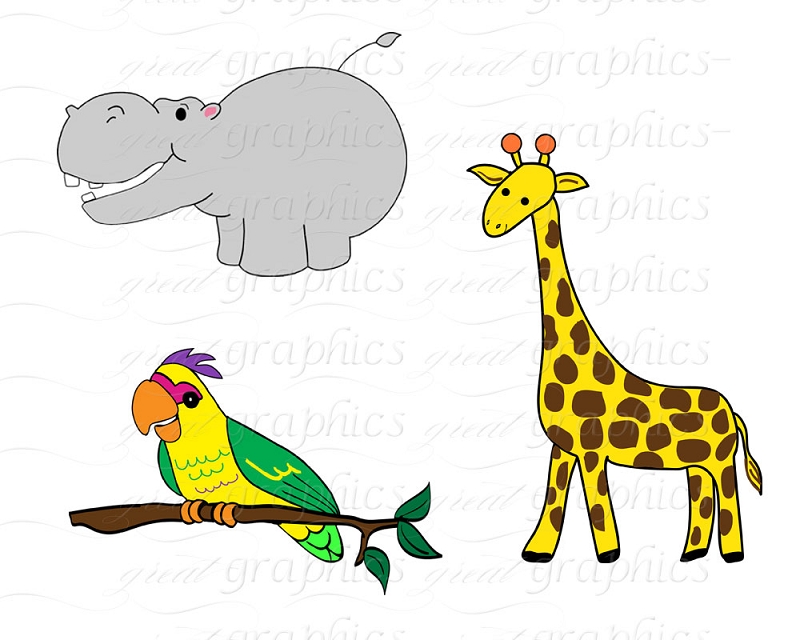 Jungle Animal Clipart | Free download on ClipArtMag