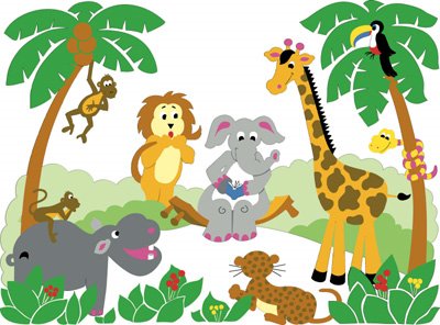 400x296 Baby Jungle Clipart