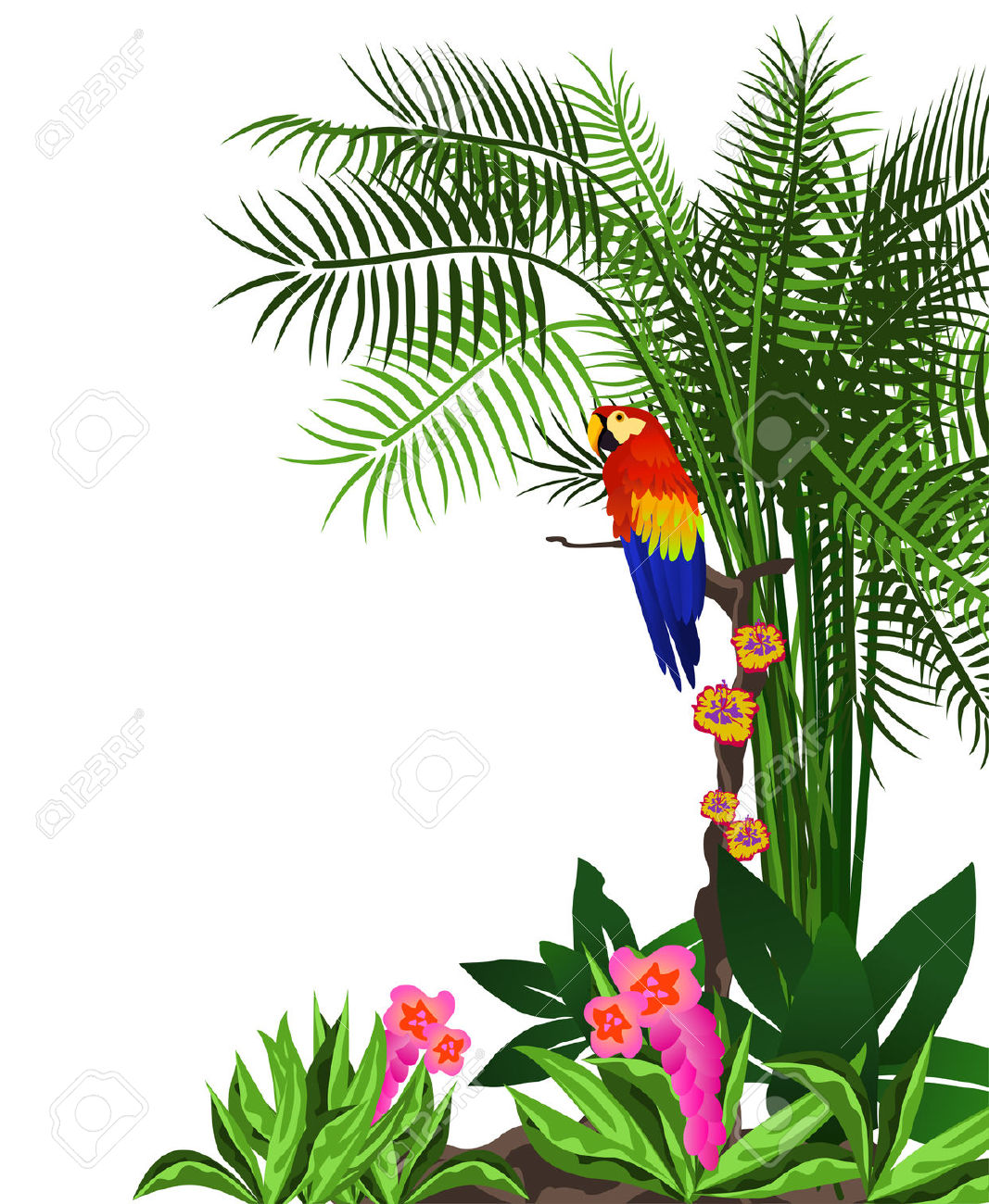 1067x1300 Forest Flower Clipart