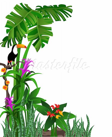 451x550 Jungle Leaves Clip Art Clipart Panda