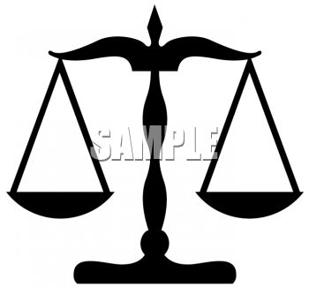 350x325 Scales Of Justice Clip Art