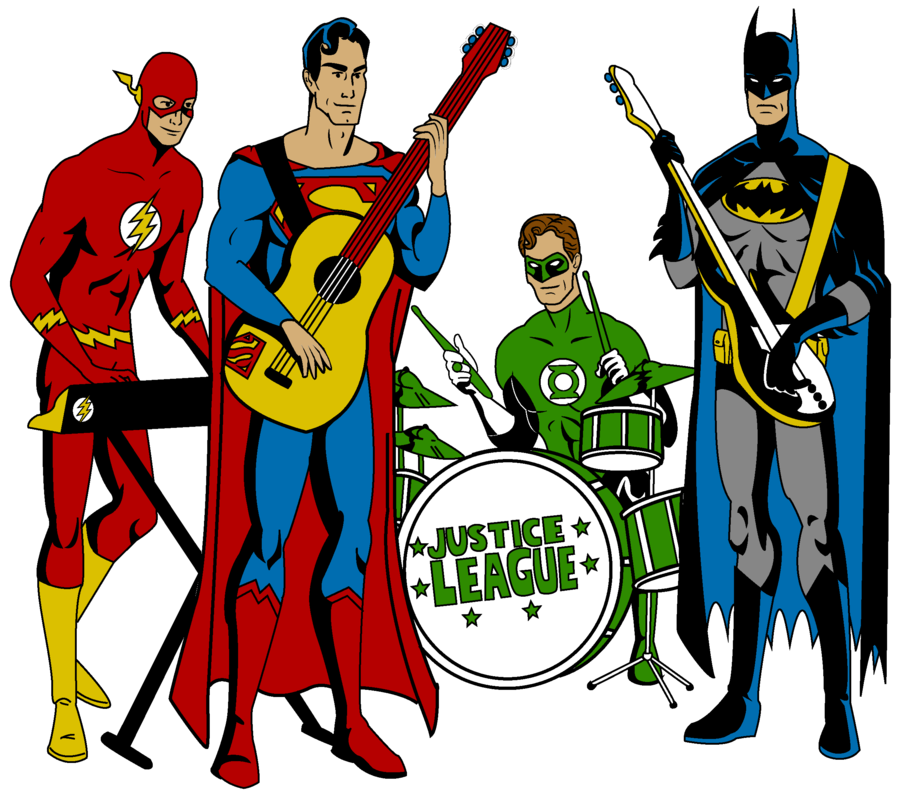 900x797 Justice League Band By Mbecks14