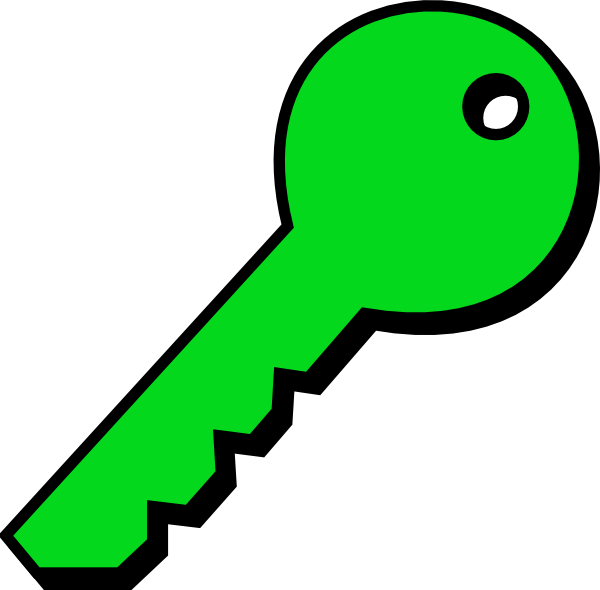 600x590 Greenplain Key Clip Art