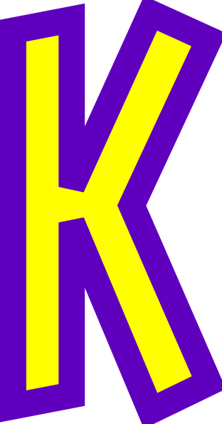 312x594 Letter K Clip Art