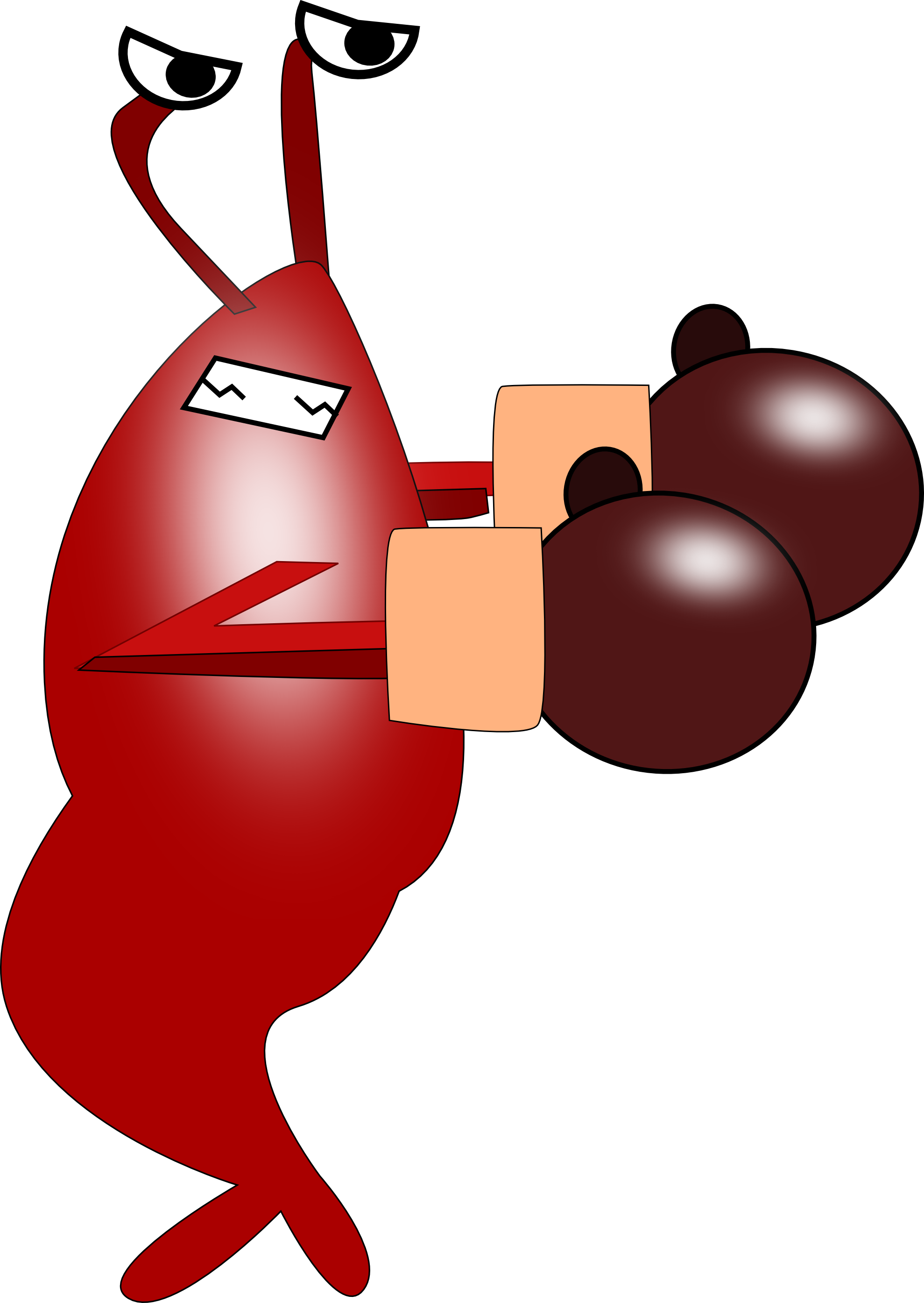 1979x2789 Clip Art Fighting Shrimp 2012 April Clipartist