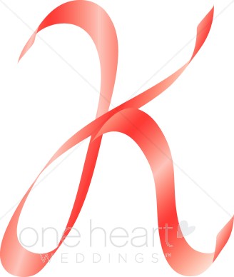 328x388 Letter K Clipart Pink Ribbon Alphabet