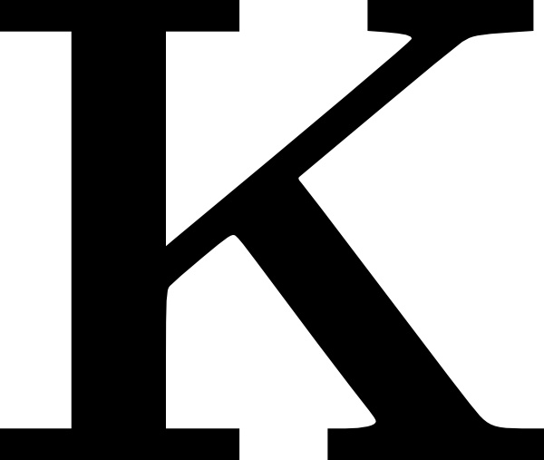 600x507 Cyrillic Letter K Clip Art