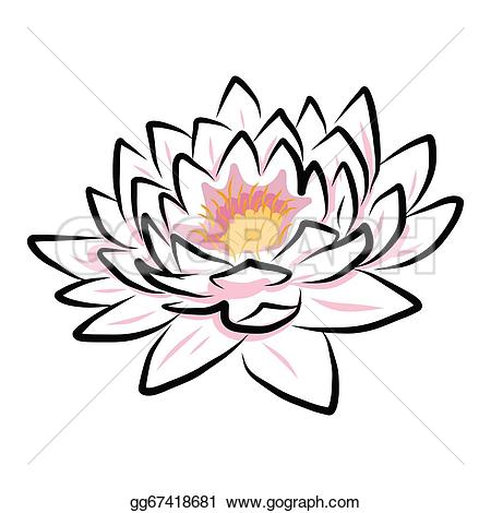 450x470 Lotus Clipart Water Drawing