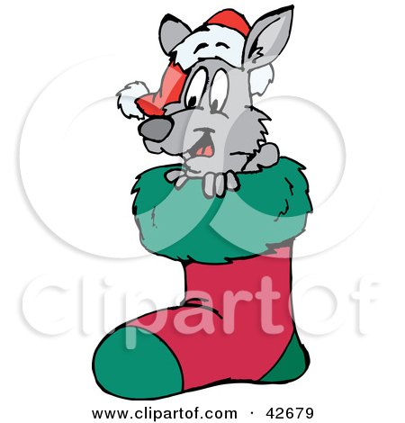 450x470 Kangaroo Clipart Santa