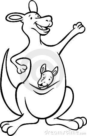 290x450 Baby Kangaroo Clipart Black And White Clipart Panda