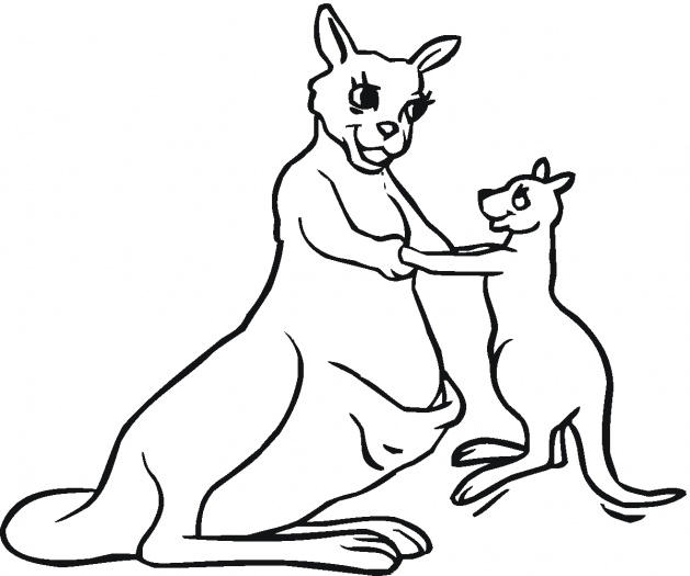 629x525 Kangaroo Outline Clipart