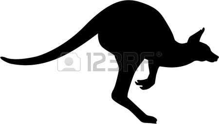 450x255 Kangaroo Silhouette Outline Royalty Free Cliparts, Vectors,