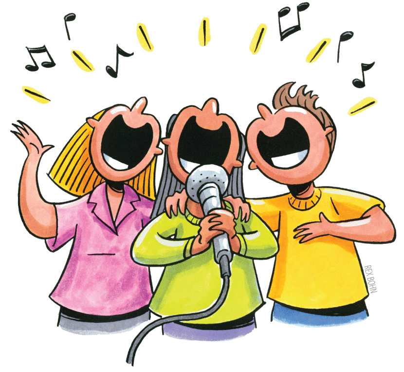 830x763 Free Singing Clip Art