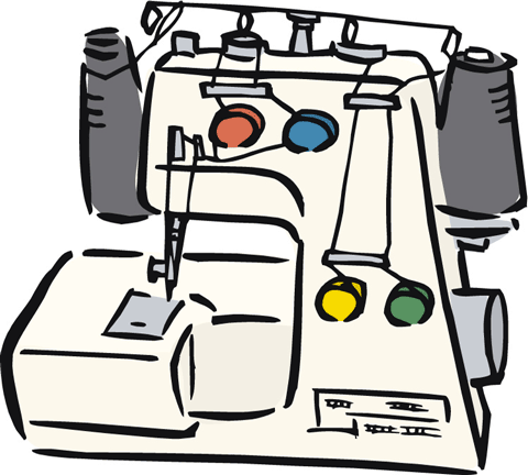 480x432 Serger Sewing Machine Clip Art Cliparts