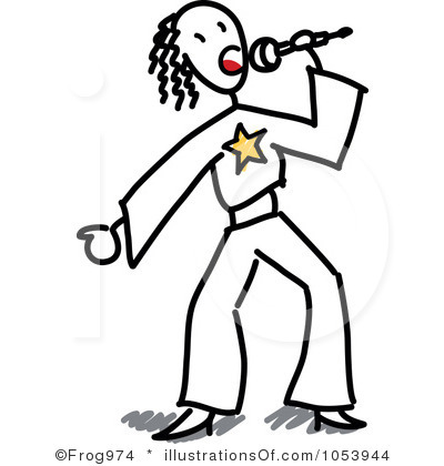 400x420 People Singing Clipart