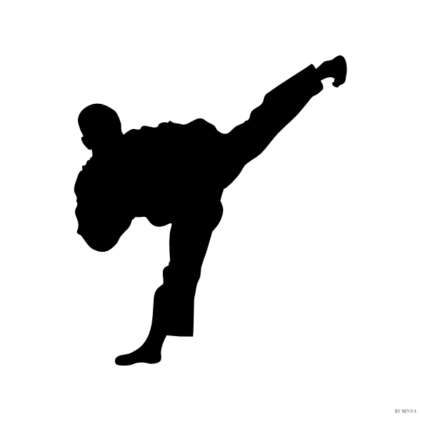 600x600 Karate Patada Clip Art