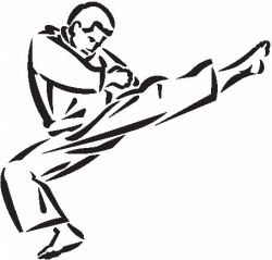 250x239 Karate Figures Clipart