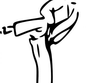 289x280 Karate Silhouette Vector Clip Art Free Vector Free Download