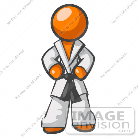 450x450 Cliprt Graphic Ofn Orange Guy Character Standing Proud In