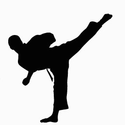 258x257 Karate Silhouette Clipart