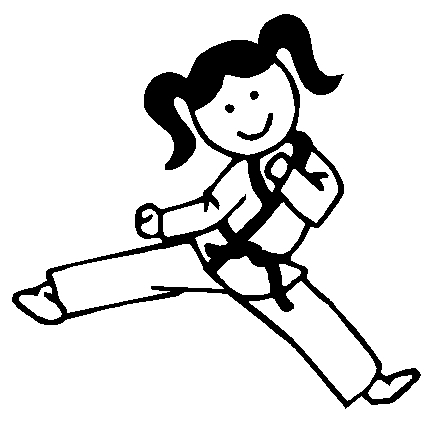 438x438 Karate Girl