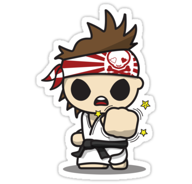 375x360 Karate Kid Stickers By Mikoto Redbubble
